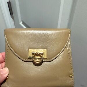 Salvatore Ferragamo Tan Leather Wallet